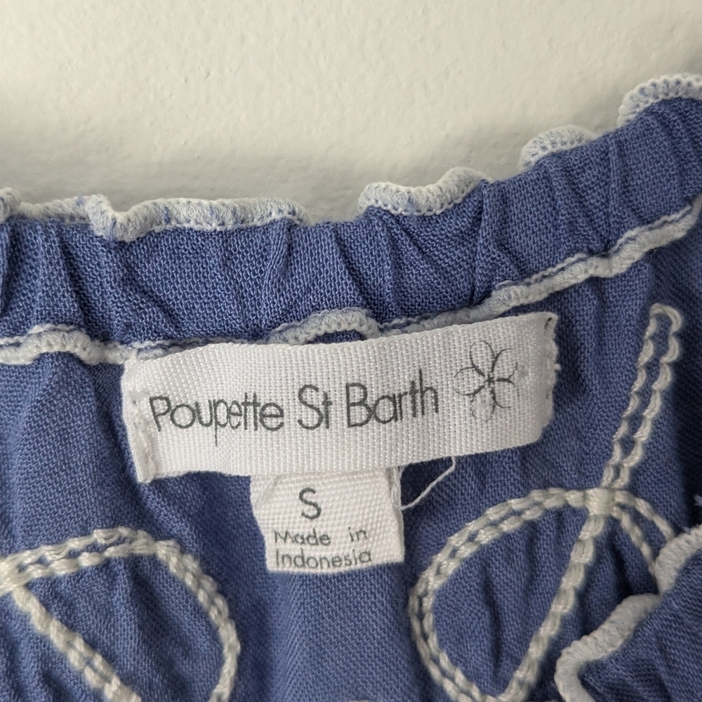Poupette St Barth Off The Shoulder Embroidered Shift Dress - Picture 6 of 11